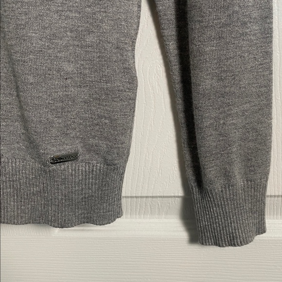 Calvin Klein Sweater Turtleneck Thin Rayon Nylon Casual Grey Gray Women's Small - Picture 5 of 11